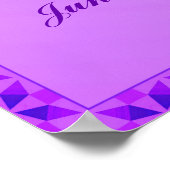 Birthstone Illustration für Juni - Alexandrite Po Poster (Ecke)