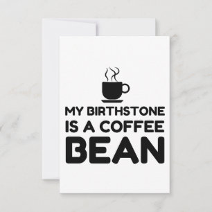 BIRTHSTONE IST EIN KAFFEBIK DANKESKARTE
