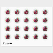 Birthstone January Garnet Dragon Sticker (Blatt)