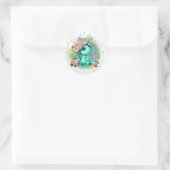 Birthstone März Aquamarine Dragon Sticker (Tasche)