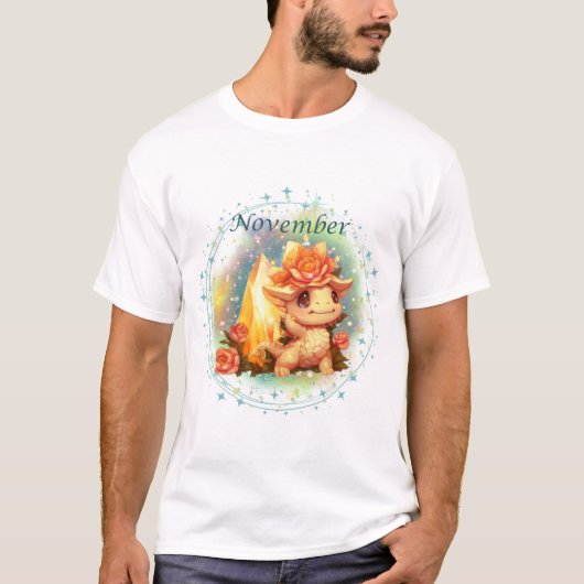 Birthstone November Topaz Dragon T - Shirt (Vorderseite)