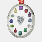 Birthstone Ornament Aus Metall (Links)