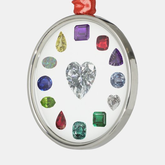 Birthstone Ornament Aus Metall (Links)