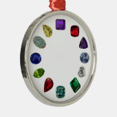 Birthstone Ornament Aus Metall (Rechts)