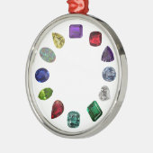 Birthstone Ornament Aus Metall (Links)