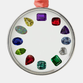Birthstone Ornament Aus Metall