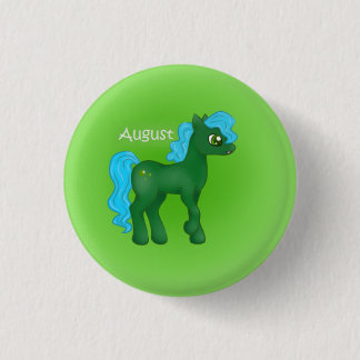 Birthstone PonyAugust/Peridot Button