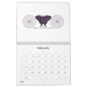 Birthstone Schmetterlings-Kalender Kalender (Feb 2027)