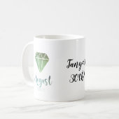 Birthstone Tasse August Peridot (Vorderseite Links)