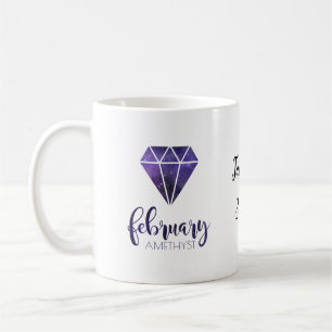 Birthstone Tasse Februar Amethyst
