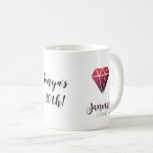 Birthstone Tasse Januar Garn (VorderseiteRechts)