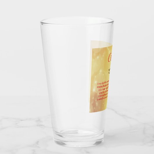 Birthstone Topaz Design Glas (Rechts)