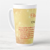 Birthstone Topaz Design Milchtasse (Linke Ecke)