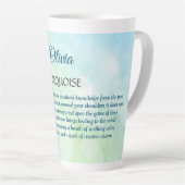 Birthstone Türkisches Design Milchtasse (Rechte Ecke)