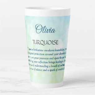 Birthstone Türkisches Design Milchtasse