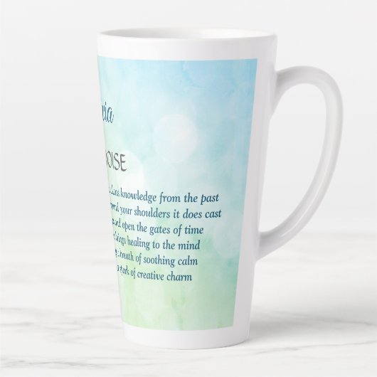 Birthstone Türkisches Design Milchtasse (Rechts)