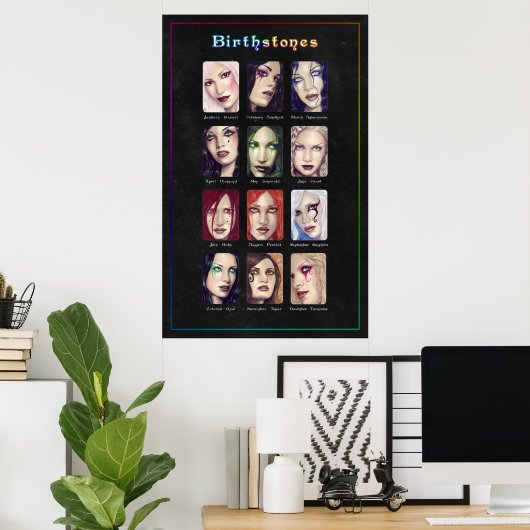 Birthstones Poster (Heimbüro)