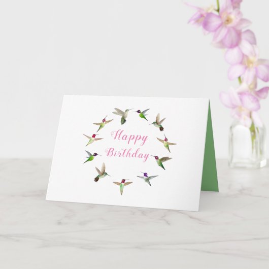 Birthtag Karte (Orchidee)