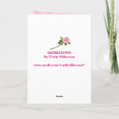 BIRTHTAG - MAMA - TIERD BIRTHDAY CAKE ROSE KARTE (Rückseite)