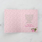 BIRTHTAG - MAMA - TIERD BIRTHDAY CAKE ROSE KARTE (Innenseite)