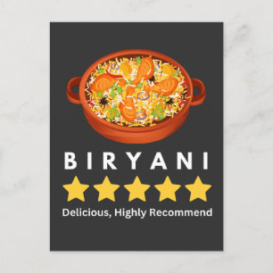 Biryani-Liebhaber-T - Shirt Postkarte