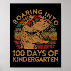 bis 100 Tage Kindergartengeschenk zum 100. Tag Poster