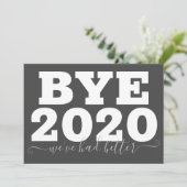 Bis 2020 war es besser karte (Stehend Vorderseite)