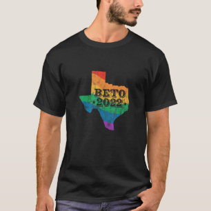 Bis 2022 LGBT Rainbow Texas Map Orourke Wahl T-Shirt