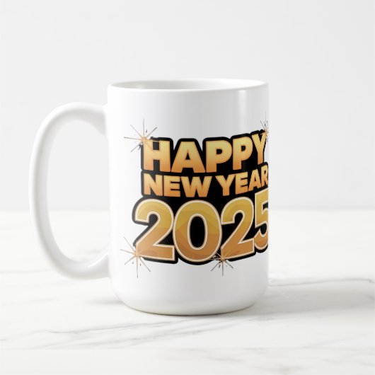 Bis 2025 | Happy New Year 2025 Tasse (Links)