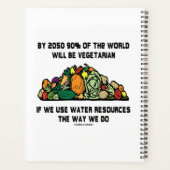 Bis 2050 werden 90% der Welt Vegetarier sein Planer (Rückseite)