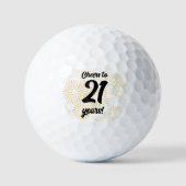 Bis 21 Jahre! Golfball (Vorderseite)