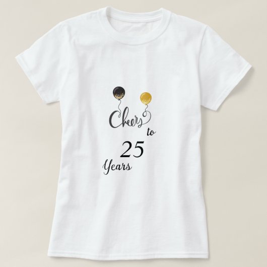 Bis 25 Jahre T-Shirt (Design vorne)