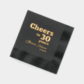 Bis 30 Jahre 30. Geburtstag Servietten Mit Folie (Links)