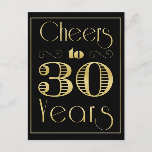 Bis 30 Jahre Postkarte (Vorderseite)