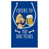 Bis 350 Hunde Jahre 50. Geburtstag Kleine Geschenktüte (Rückseite)