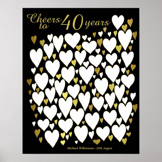 Bis 40 Jahre - 40. Geburtstag Poster (Vorne)