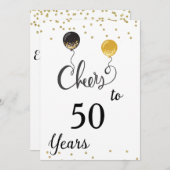 Bis 50 Jahre Einladung (Vorne/Hinten)