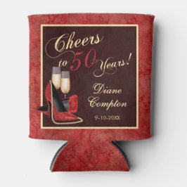 Bis 50 Jahre Red Gold Black Dosenkühler