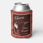 Bis 50 Jahre Red Gold Black Dosenkühler (Kanne Rückseite)