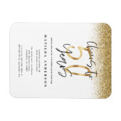 Bis 50 Jahre Schwarz und Gold modern stilvoll Magnet (Horizontal)