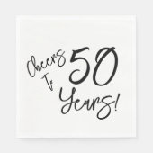 Bis 50 Jahre Serviette (Vorderseite)