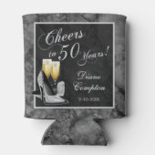 Bis 50 Jahre Silber und Schwarz Dosenkühler (Rückseite)