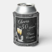 Bis 50 Jahre Silber und Schwarz Dosenkühler (Kanne Rückseite)