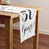 Bis 50 Jahre Tischläufer (Beispiel)