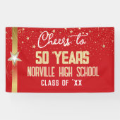BIS 50 JAHRE! Wiedersehen-Banner der CUSTOM-Klasse Banner (Horizontal)