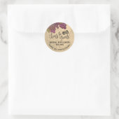 Bis 60 Jahre Aquareller Weinberg Runder Aufkleber (Tasche)