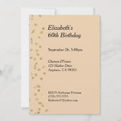 Bis 60 Jahre gewohnt Einladung (Rückseite)