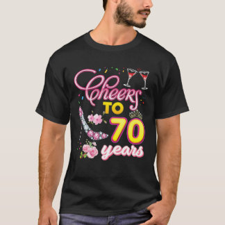 Bis 70 Jahre alter Wein 70. Geburtstag Diamond S T-Shirt