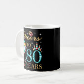 Bis 80 Jahre 80 80 Kaffeetasse (Vorderseite Links)