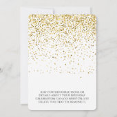 Bis 80 Jahre 80. Geburtstag Einladung (Rückseite)